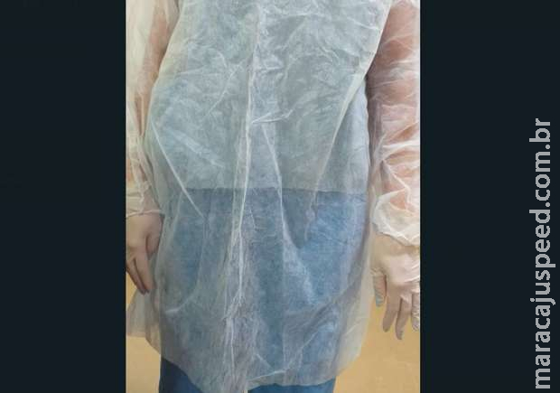 Enfermeira denuncia reuso de avental e fala em risco de vida na Santa Casa; hospital nega