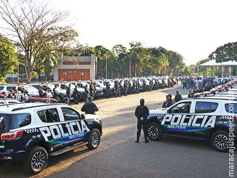 Já estão nas ruas as 48 viaturas da Polícia Militar que farão rondas 24 horas 