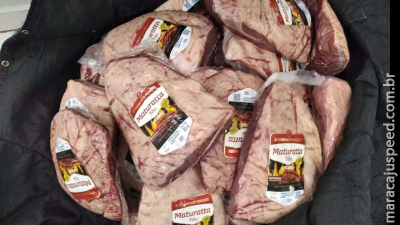 Jovem que cumpria aviso prévio em frigorífico furta 38,1 kg de picanha para comer