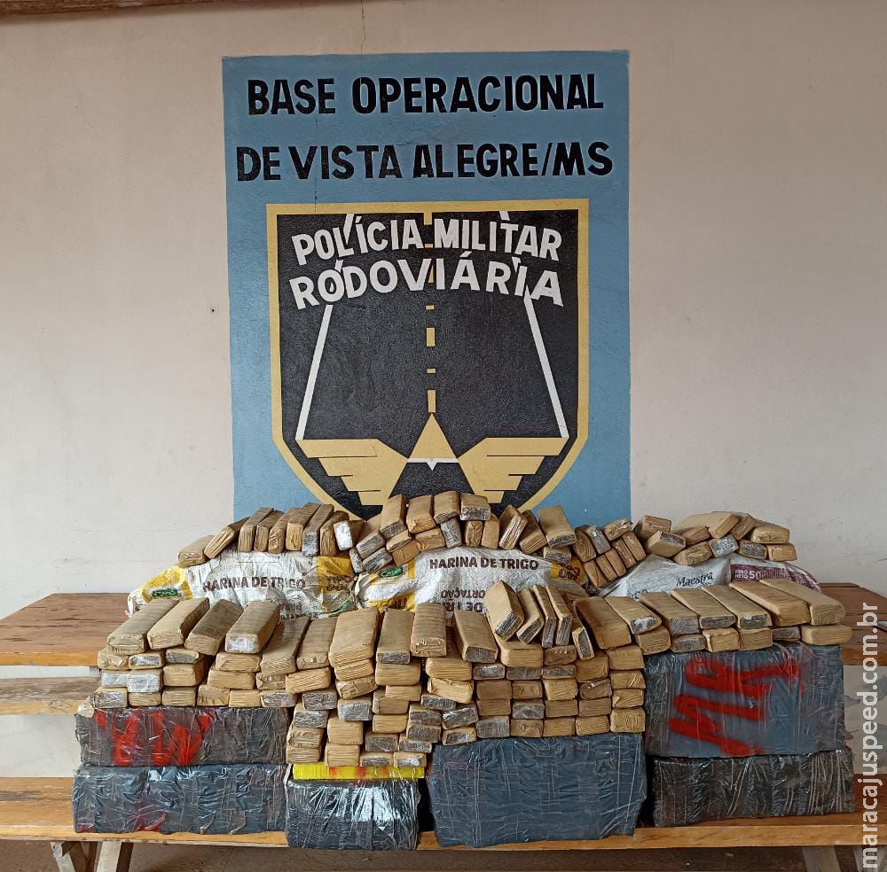 Maracaju/MS - A Polícia Militar Rodoviária apreendeu na tarde de terça-feira(27/07), 333,8 quilos de maconha, durante Operação Hórus.