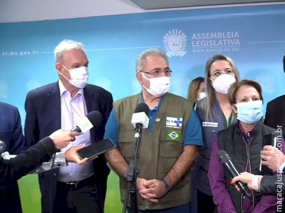 Ministro cita MS como exemplo e diz que Brasil pode vacinar 2,4 milhões por dia Ministro cita MS como exemplo e diz que Brasil pode vacinar 2,4 milhões por dia