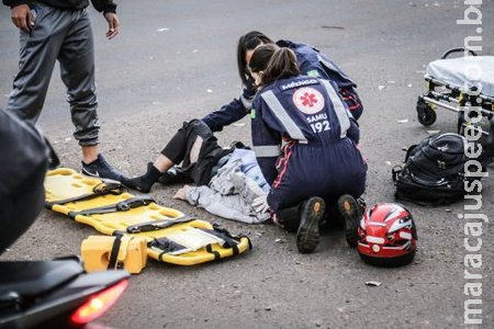 Motorista bêbado bate e arrasta motociclista por 100 metros na Afonso Pena 