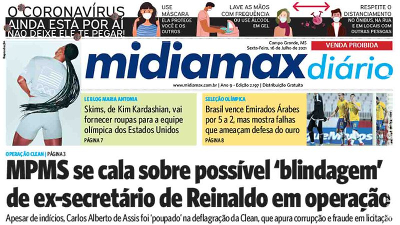 MPMS se cala sobre possível ‘blindagem’ de ex-secretário de Reinaldo em operação. Veja no Midiamax Diário MPMS se cala sobre possível ‘blindagem’ de ex-secretário de Reinaldo em operação. Veja no Midiamax Diário