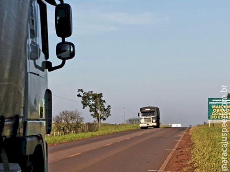 Obra de pavimentação da MS-166 anima população de Maracaju 