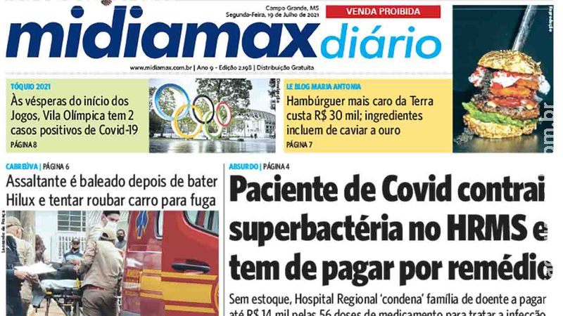 Paciente de Covid contrai superbactéria no HRMS e tem de pagar por remédio. Leia no Midiamax Diário Paciente de Covid contrai superbactéria no HRMS e tem de pagar por remédio. Leia no Midiamax Diário