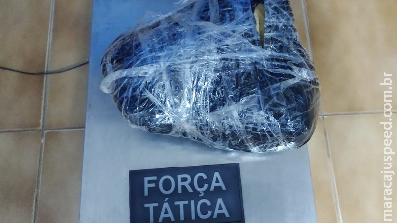 Passageiro de ônibus é preso em flagrante com carregamento de maconha