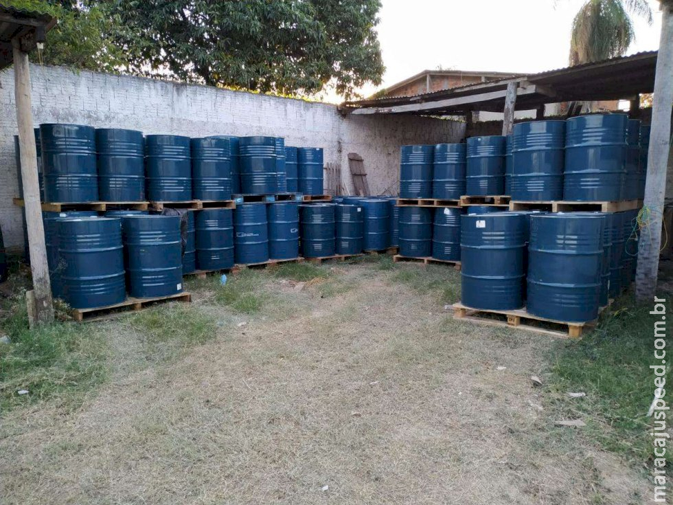 PF apreende mais de 21 mil litros de produto para o refino de cocaína 