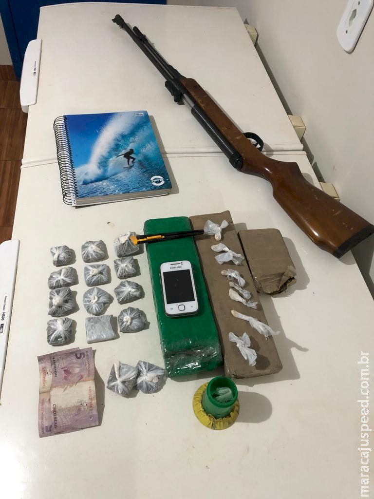 PM apreende jovem com droga em Vicentina