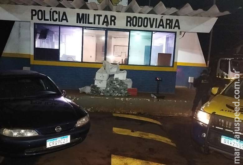 Polícia apreende maconha, skunk e maconha marroquina na MS-468