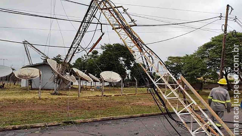 Prefeitura vai licitar torre de TV para substituir a derrubada por temporal em junho