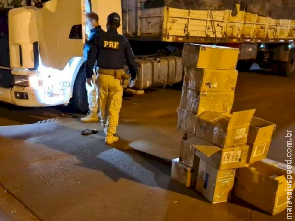 PRF apreende celulares sem documentação em Nova Andradina e Rio Brilhante 