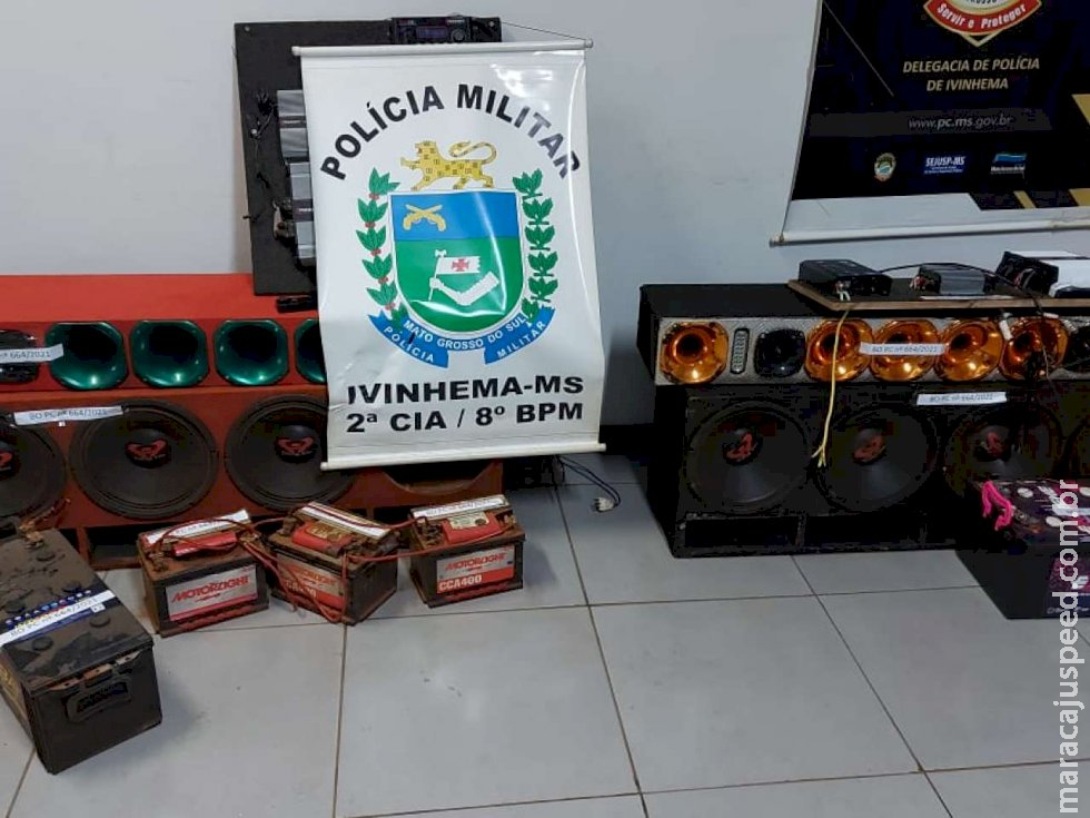 Quatro são detidos por perturbação do sossego e descumprimento de medida sanitária em Ivinhema 