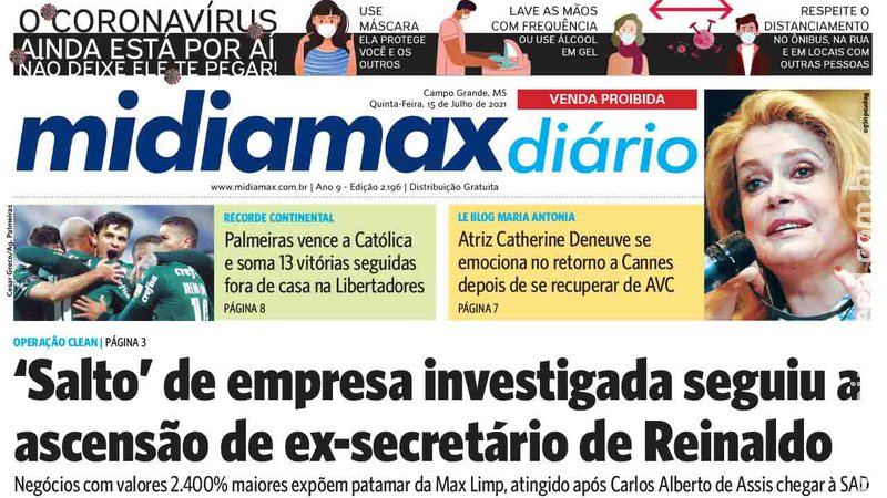 ‘Salto’ de empresa investigada seguiu a ascensão de ex-secretário de Reinaldo. Leia no Midiamax Diário ‘Salto’ de empresa investigada seguiu a ascensão de ex-secretário de Reinaldo. Leia no Midiamax Diário