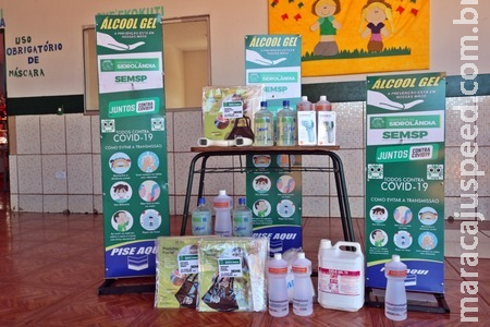 Unidades escolares recebem kits de biossegurança 