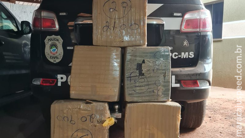 Após monitoramento, polícia apreende 143 kg de maconha
