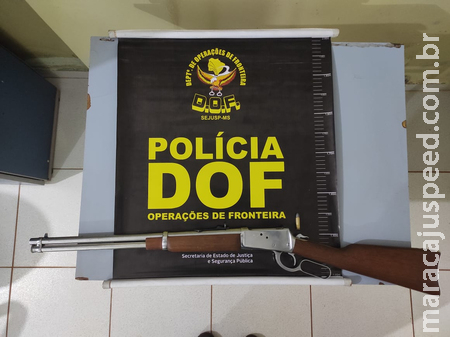 Arma de fogo furtada de fazenda de Sidrolândia foi recuperada pelo DOF 
