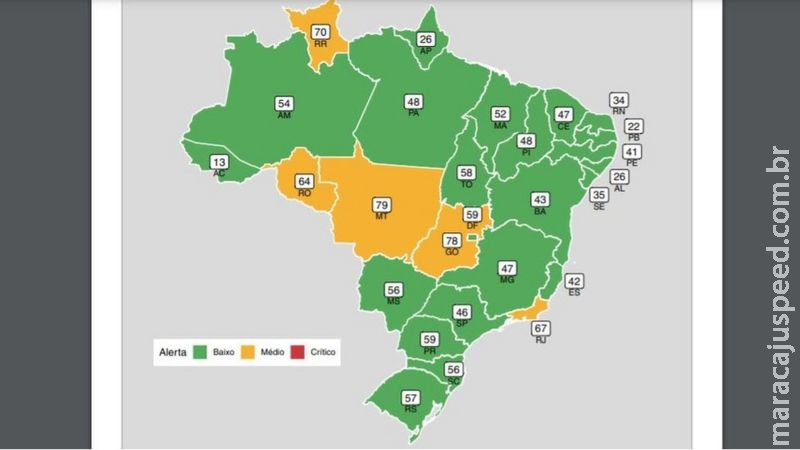 Covid: pela 1ª vez desde outubro, Brasil não tem nenhum Estado em nível crítico de ocupação de leitos Covid: pela 1ª vez desde outubro, Brasil não tem nenhum Estado em nível crítico de ocupação de leitos