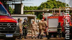 Depósito de embalagens da Bebidas Funada pega fogo em Indubrasil Depósito de embalagens da Bebidas Funada pega fogo em Indubrasil