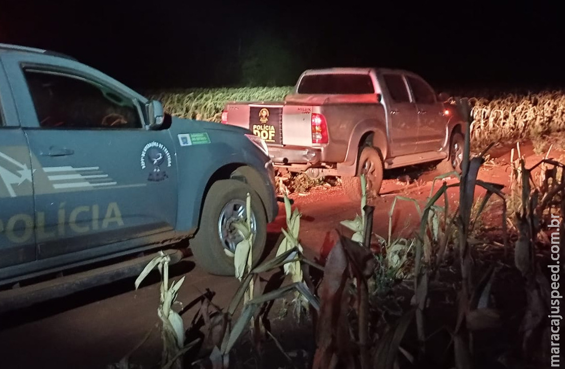 DOF recupera camionete durante a Operação Hórus