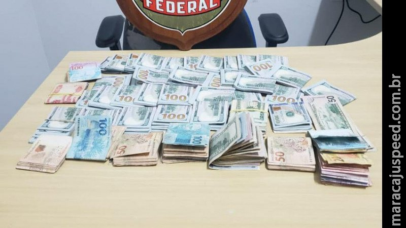 Homem tenta atravessar fronteira com R$ 200 mil e acaba preso