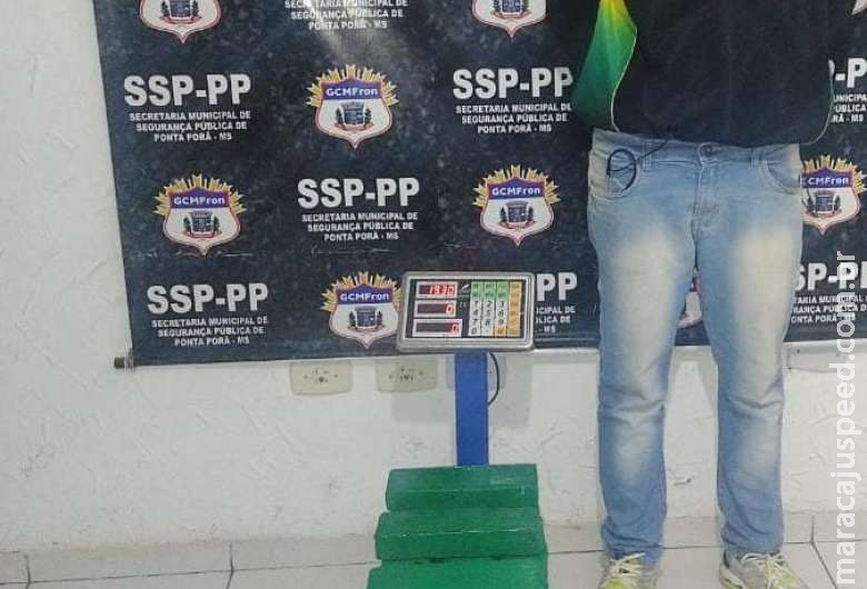 Jovem é preso com maconha que seria revendida em Três Lagoas 
