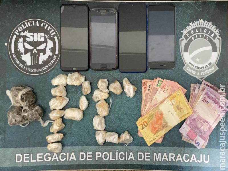 Maracaju: Polícia Civil fecha boca de fumo e apreende grande quantidade de crack