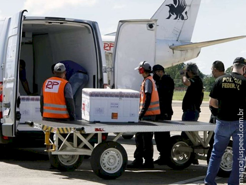 Mato Grosso do Sul recebe 62.230 doses de vacinas contra Covid-19 Mato Grosso do Sul recebe 62.230 doses de vacinas contra Covid-19
