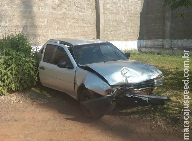 Motorista com sinais de embriaguez é detido pela PM após causar acidente