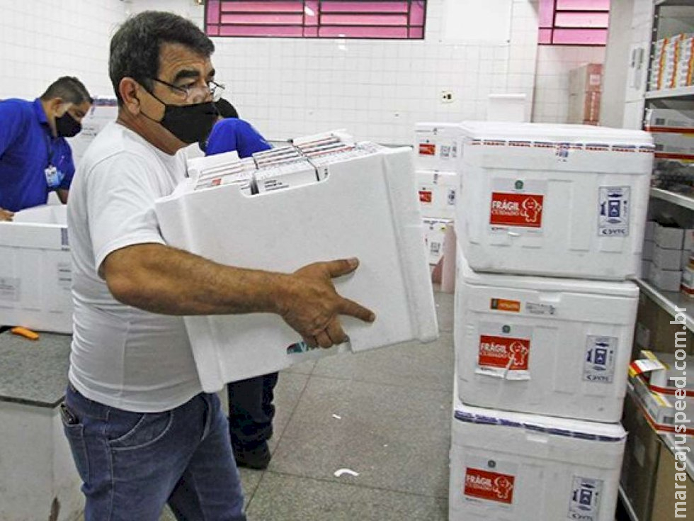 MS recebe mais 70.880 doses de vacina contra a Covid-19 nesta sexta-feira 
