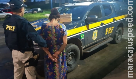 Mulher recebe PIX para efetuar tráfico e termina presa pela PRF em Sidrolândia com mais de 20kg de maconha 
