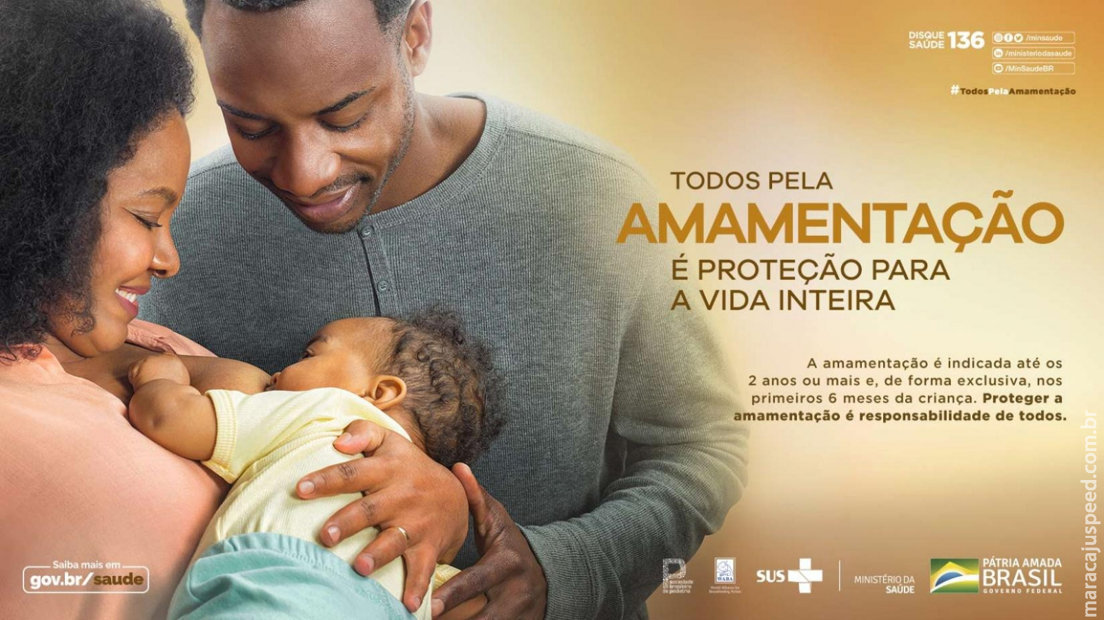 OPAS destaca importância da sociedade na promoção do aleitamento materno