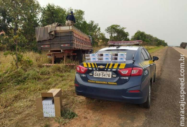 Polícia apreende 200 mil maços de cigarros em caminhão 