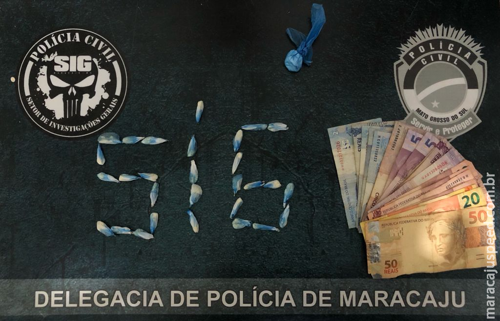 “Polícia Civil de Maracaju prende homem em flagrante por tráfico de drogas” “Polícia Civil de Maracaju prende homem em flagrante por tráfico de drogas”
