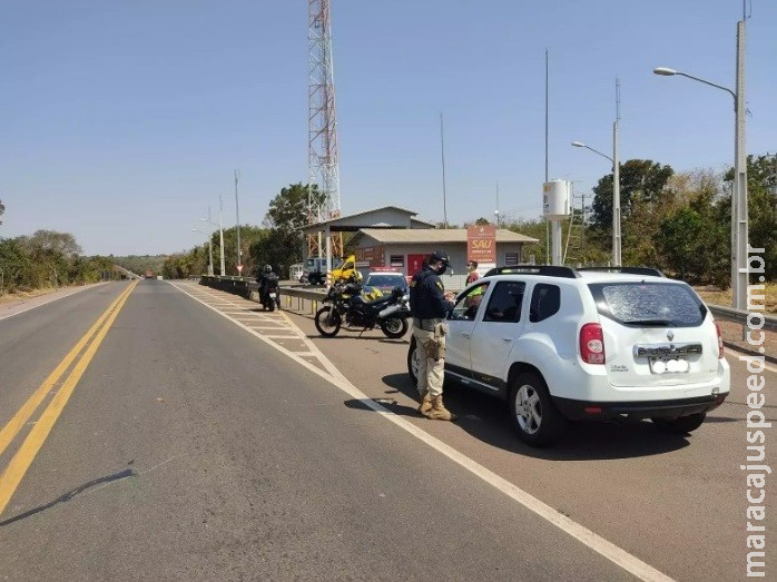 PRF usa câmeras para flagrar motorista ultrapassando em faixa contínua na BR-163
