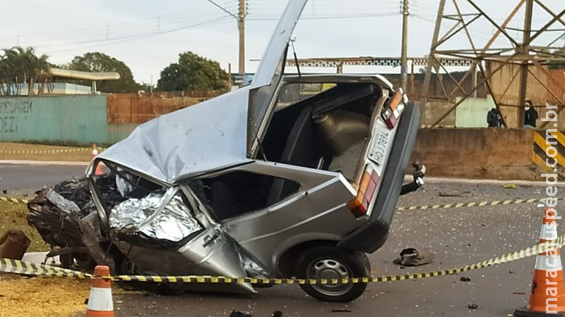 Primo identificou motorista que morreu ao bater em torre de energia na Guaicurus