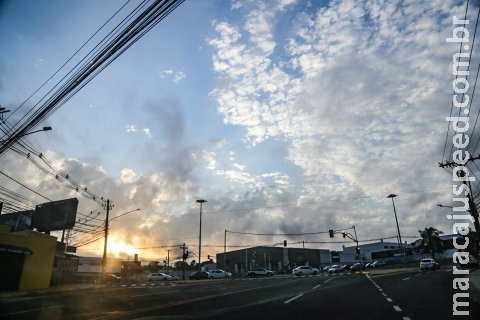 Sem previsão de chuva, sábado será de tempo seco e calorão de 35°C em MS Sem previsão de chuva, sábado será de tempo seco e calorão de 35°C em MS