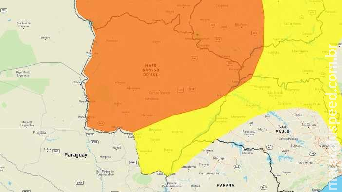 Tempo seco: Inmet alerta para umidade do ar próxima de 12% em parte de Mato Grosso do Sul