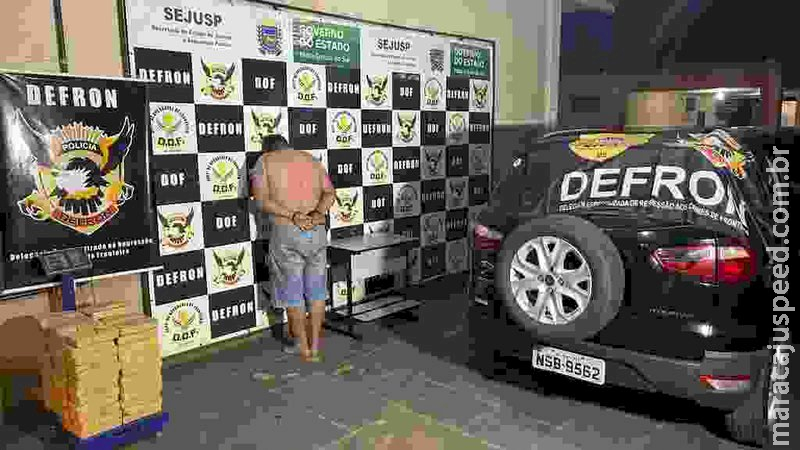 Traficante escondia cocaína em caixas de cigarro e acaba preso na fronteira de MS 