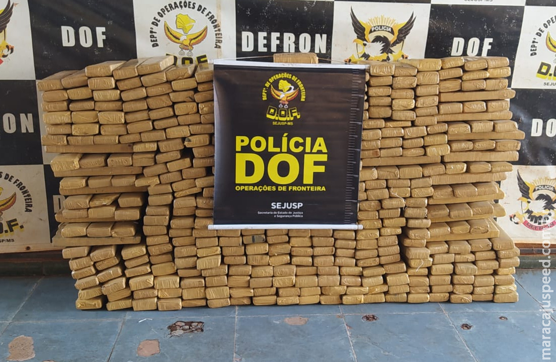 Veículo carregado com mais de 400 quilos de maconha foi apreendido pelo DOF durante a Operação Hórus