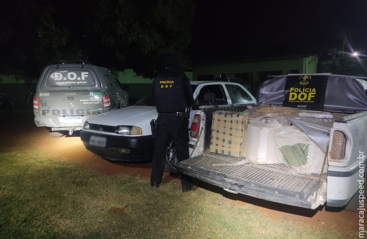 Veículo que seguia para Campo Grande com mais de meia tonelada de maconha foi apreendido pelo DOF durante a Operação Hórus