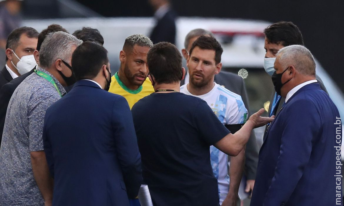 Anvisa paralisa jogo entre Brasil e Argentina; partida é encerrada Anvisa paralisa jogo entre Brasil e Argentina; partida é encerrada