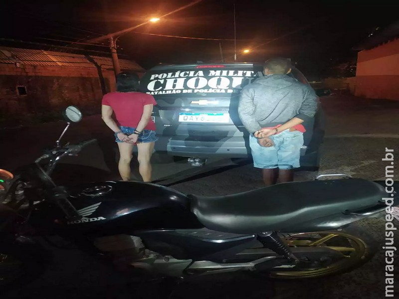 Após três dias de assaltos na Capital, casal é preso pelo Choque Após três dias de assaltos na Capital, casal é preso pelo Choque