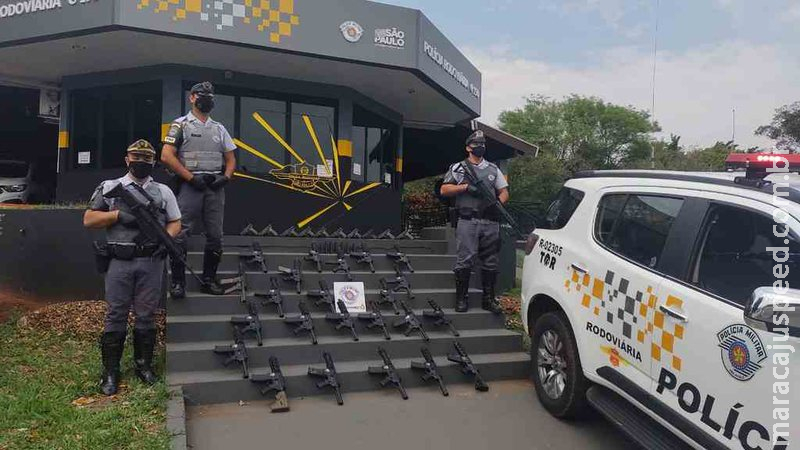 Arsenal: Paraguaio é preso em São Paulo com 23 fuzis e 10 pistolas Arsenal: Paraguaio é preso em São Paulo com 23 fuzis e 10 pistolas