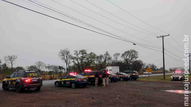 Caminhoneiros que apoiam Bolsonaro fazem bloqueios em 4 pontos em rodovias de MS; confira quais 