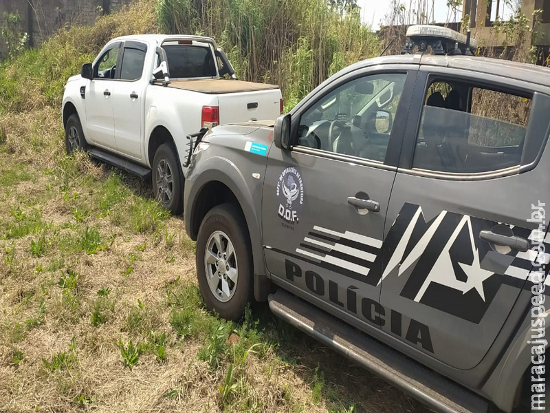 Camionete roubada em Minas Gerais foi recuperada pelo DOF durante a Operação Hórus