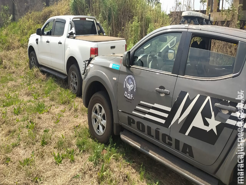 Camionete roubada em Minas Gerais foi recuperada pelo DOF durante a Operação Hórus Camionete roubada em Minas Gerais foi recuperada pelo DOF durante a Operação Hórus