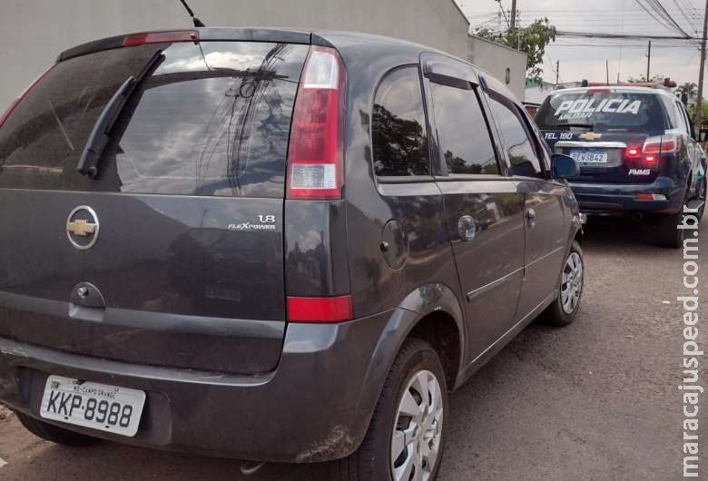 Carro com registro de furto é recuperado pela polícia em Campo Grande 