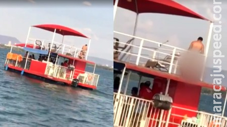 Casal faz sexo em flutuante no lago e vídeo viraliza na internet 