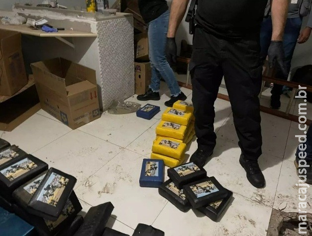 Cocaína encontrada em funilaria de fachada é avaliada em R$ 11 milhões Cocaína encontrada em funilaria de fachada é avaliada em R$ 11 milhões