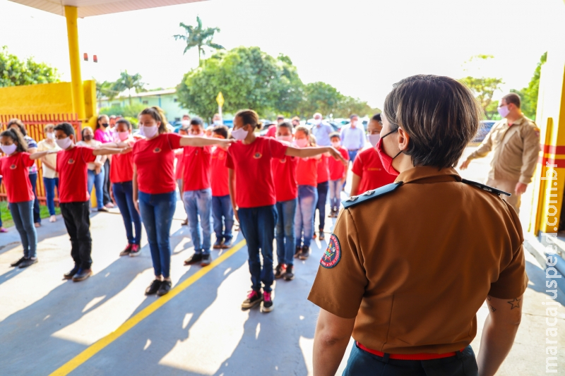 Com apoio da Prefeitura de Maracaju, Projeto Bombeiros do Amanhã atende crianças e jovens em Maracaju Com apoio da Prefeitura de Maracaju, Projeto Bombeiros do Amanhã atende crianças e jovens em Maracaju
